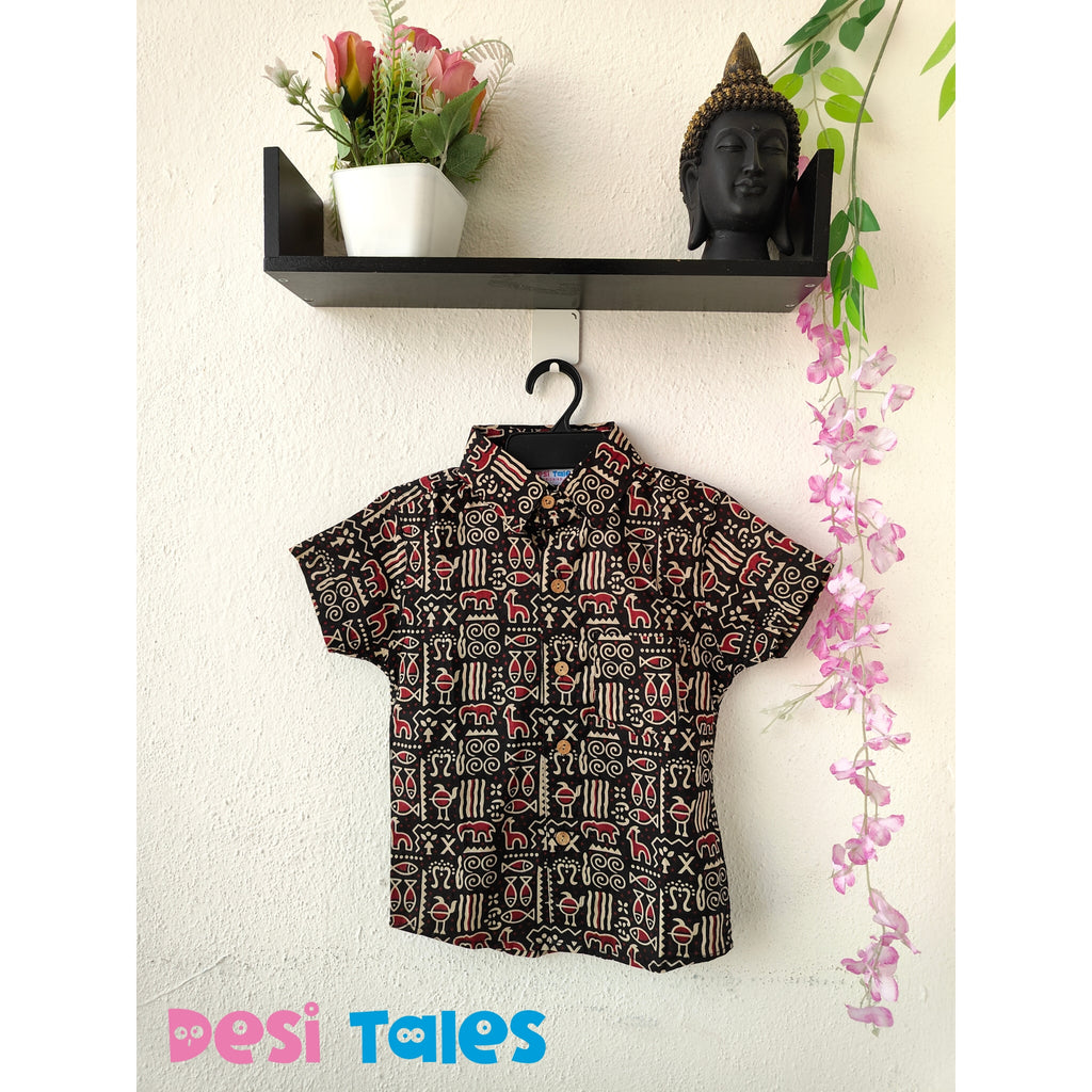 Black Nomadic Tale Kids' Shirt