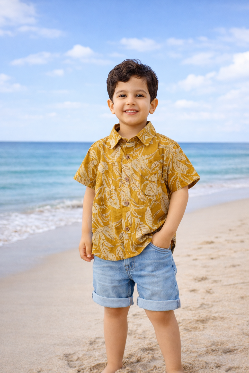 Mustard Leaves Kids' Shirt