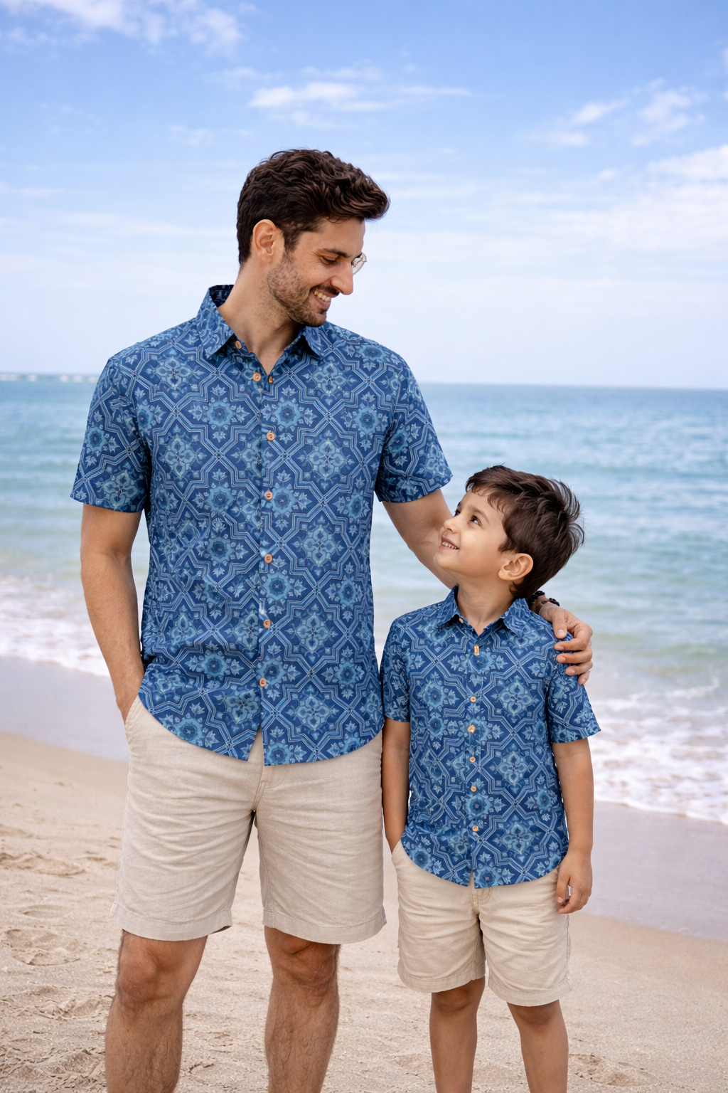 Indigo Hypnotic Octagon Kids' Shirt