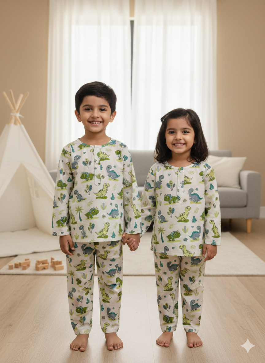 Playful Dino Unisex Coord Set