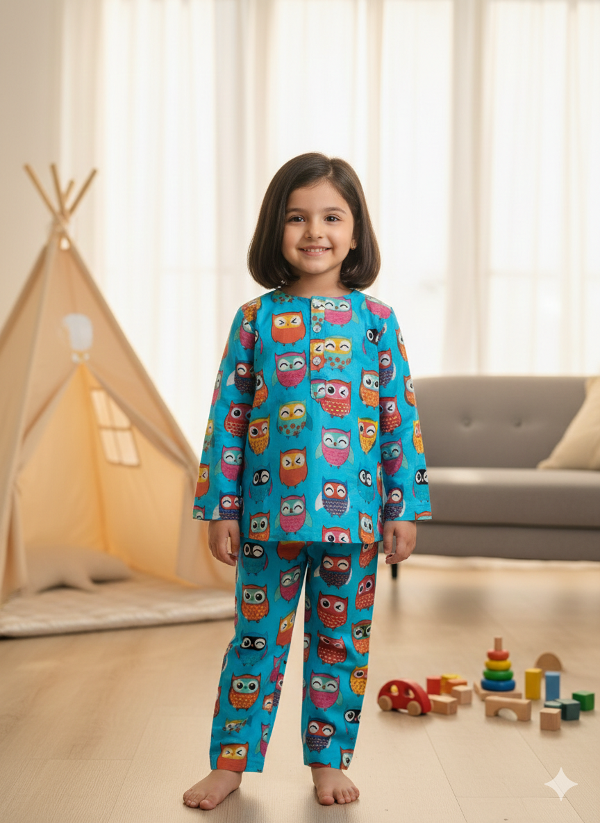 Blue Owl Unisex Coord Set