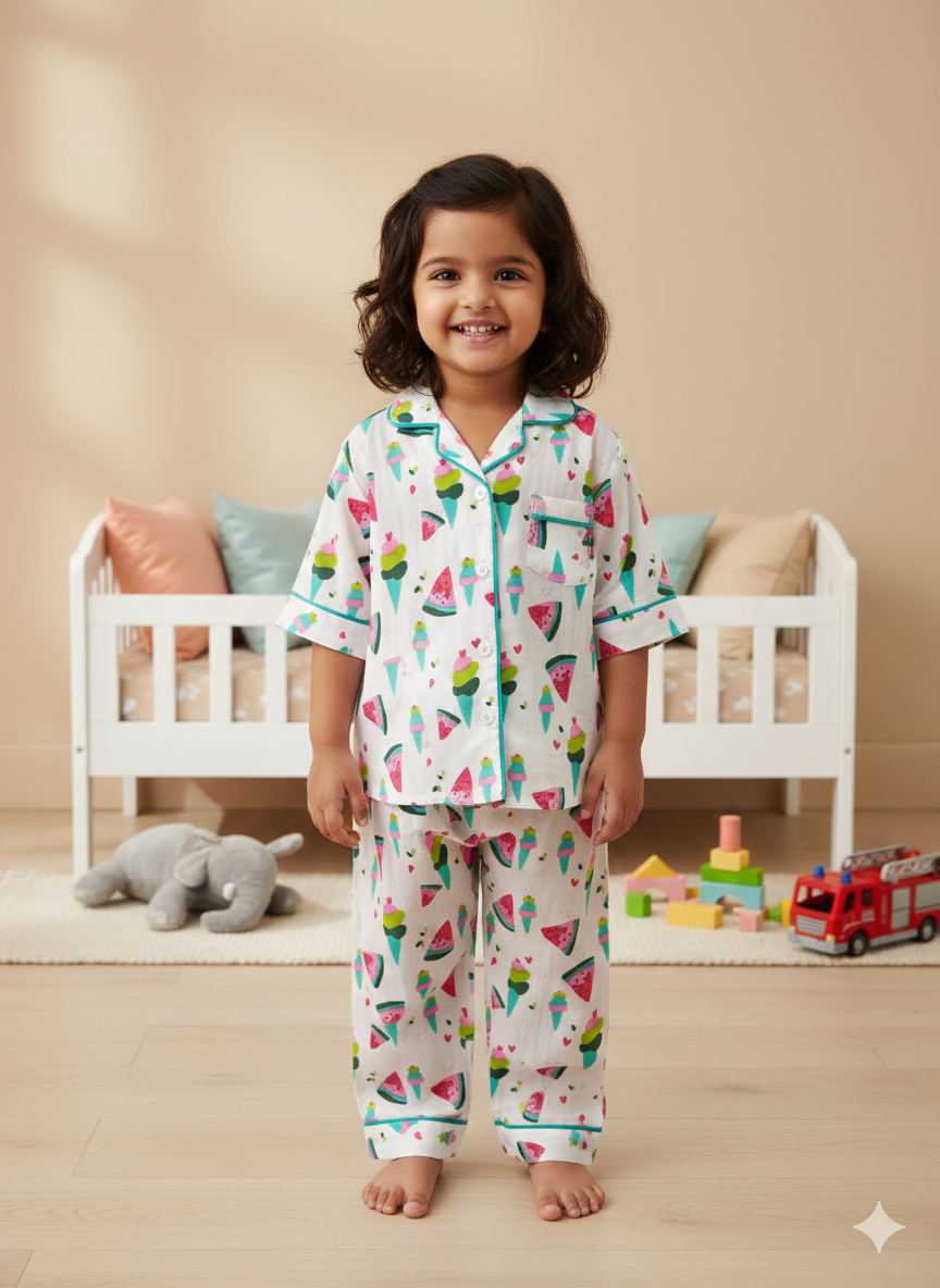 Ice Cream Watermelon Night Dress