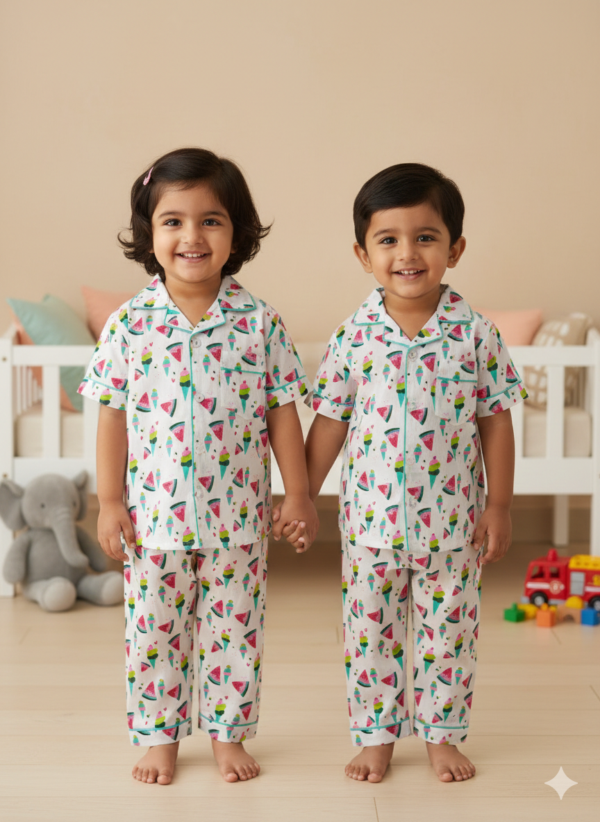 Ice Cream Watermelon Night Dress