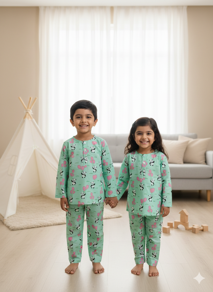 Pista Panda Balloon Unisex Coord Set