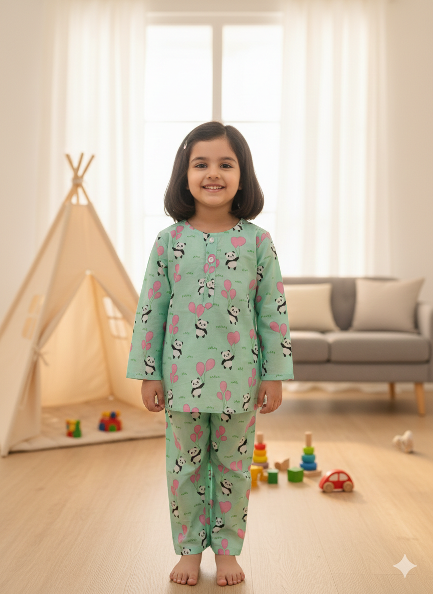 Pista Panda Balloon Unisex Coord Set