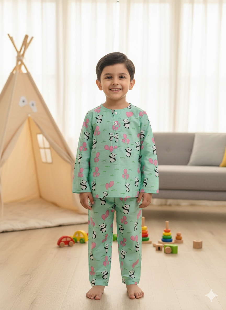 Pista Panda Balloon Unisex Coord Set