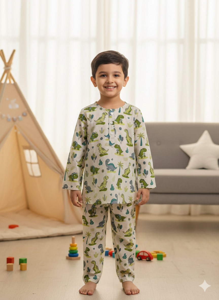 Playful Dino Unisex Coord Set