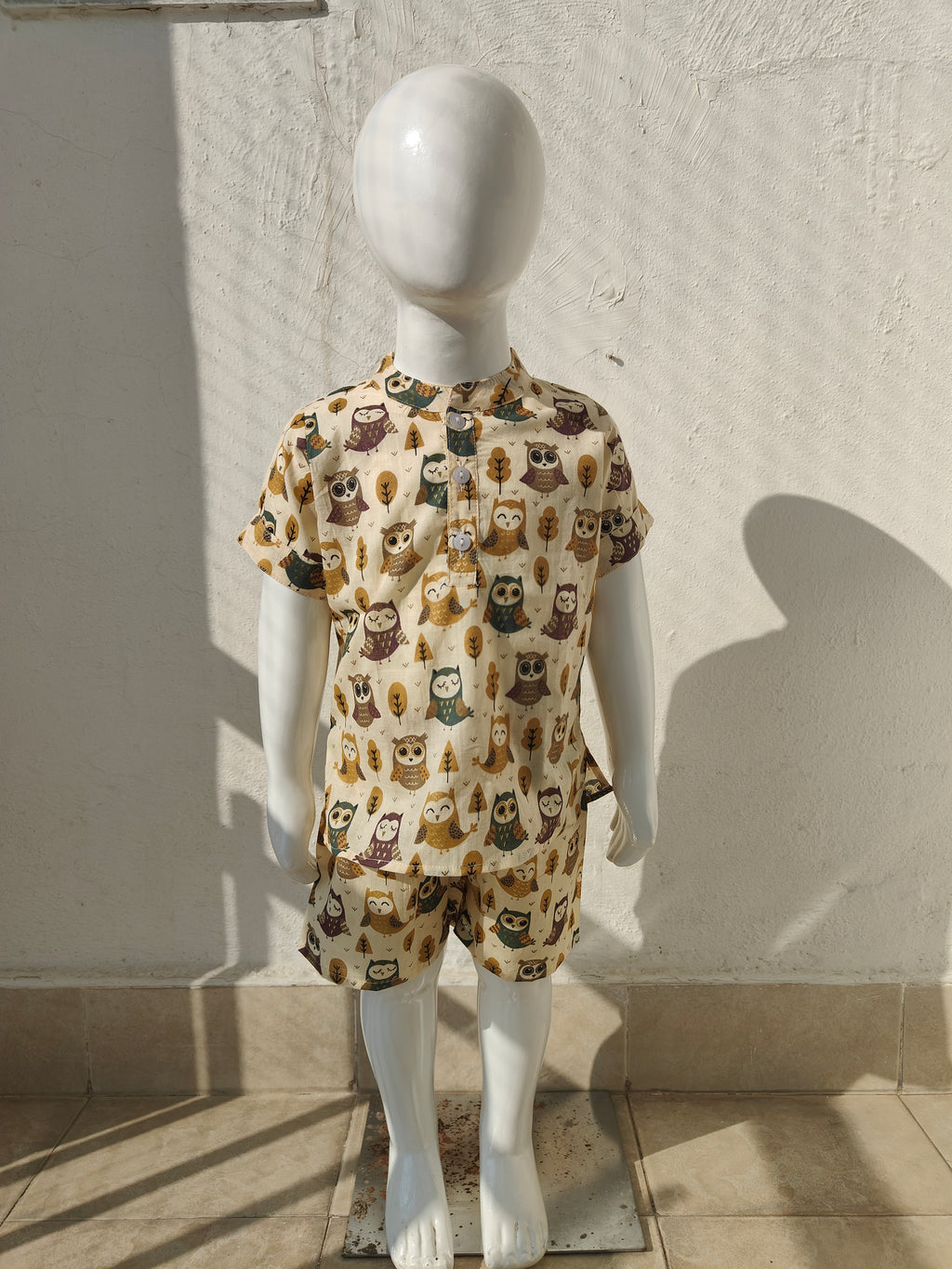 Brown Owl Shorts Unisex Coord Set