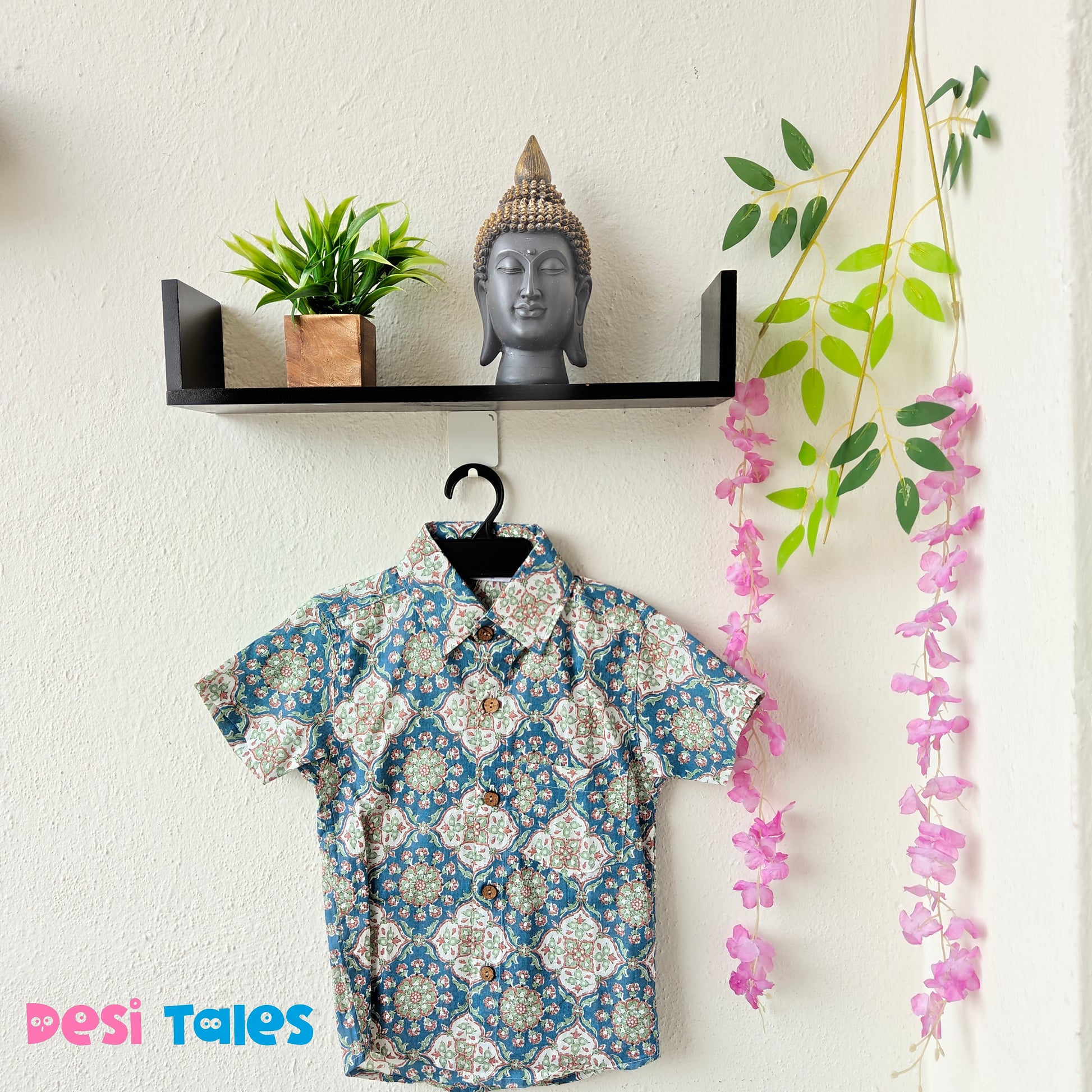 Blue White Floral - Twinning