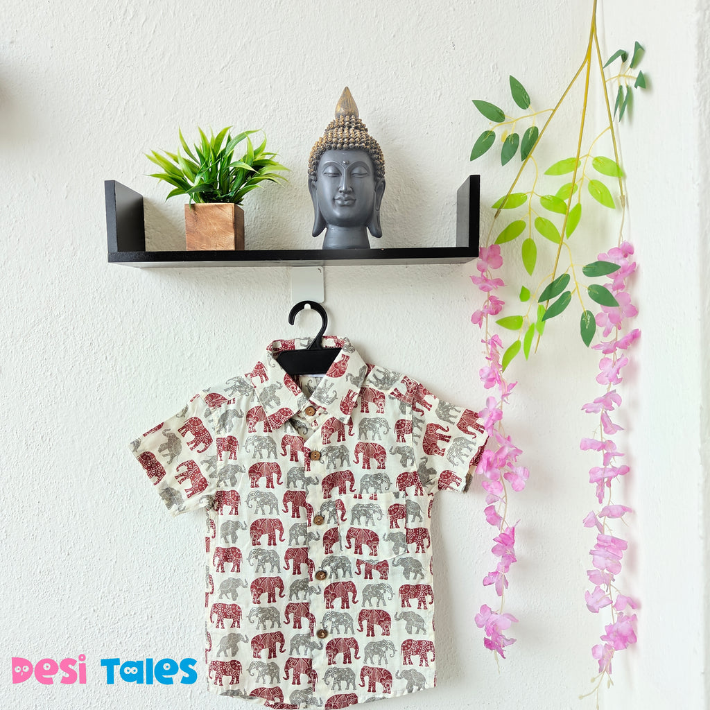 Red Grey Elephant - Twinning