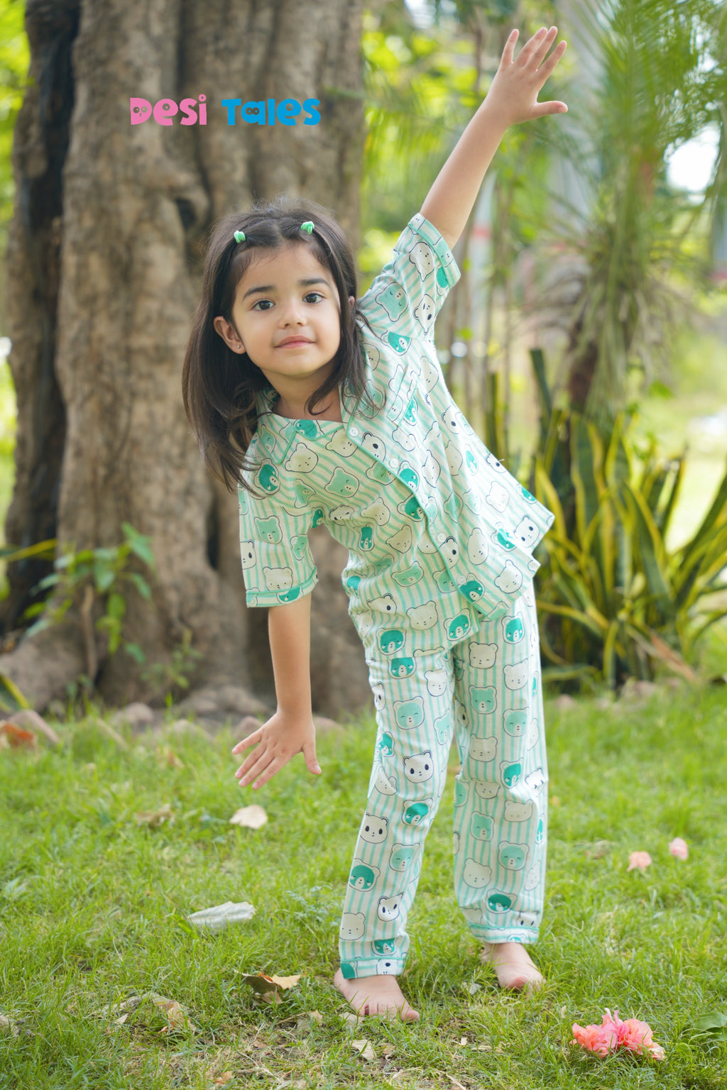 Pista Stripes Bear Night Dress