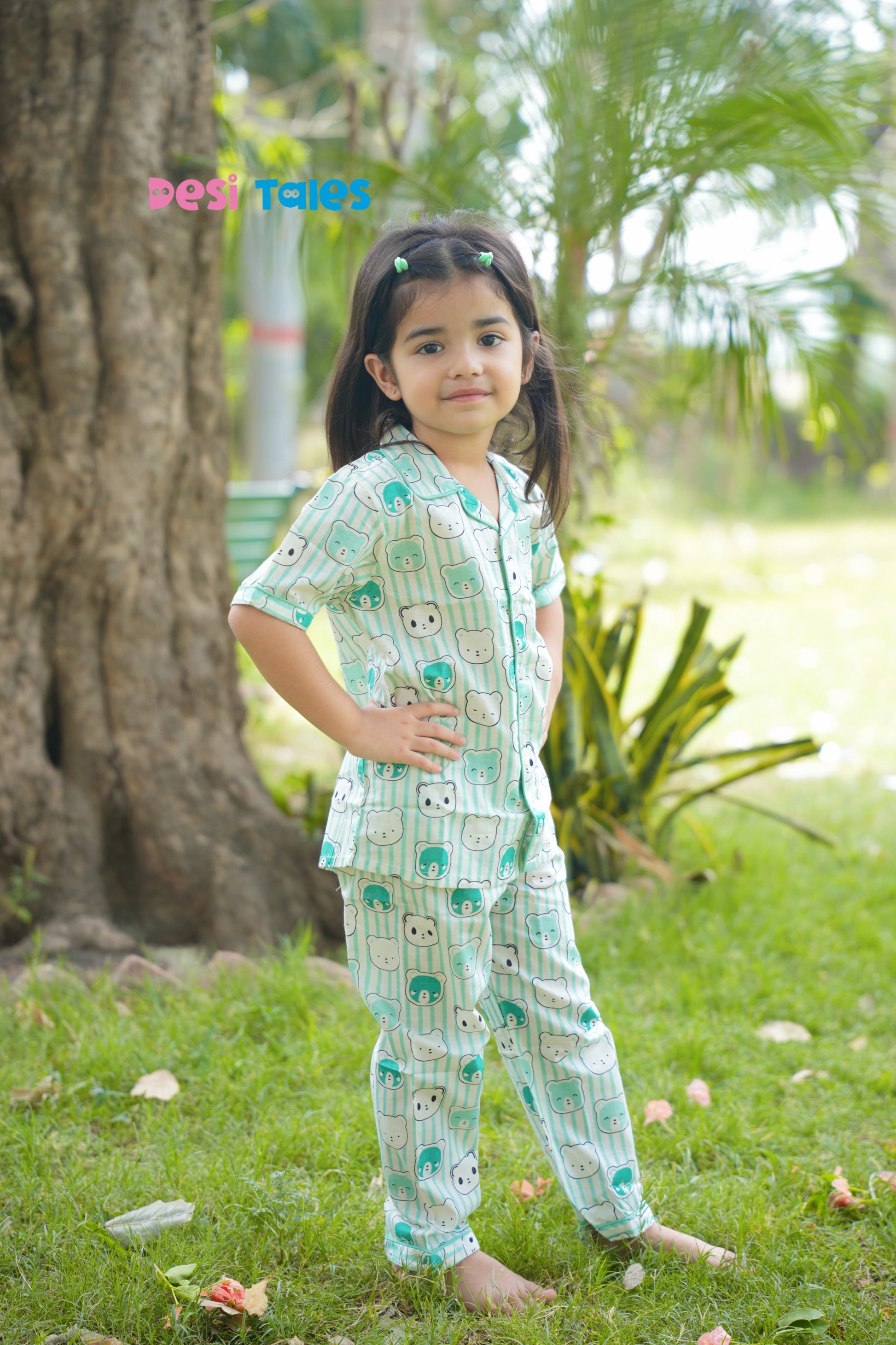 Pista Stripes Bear Night Dress