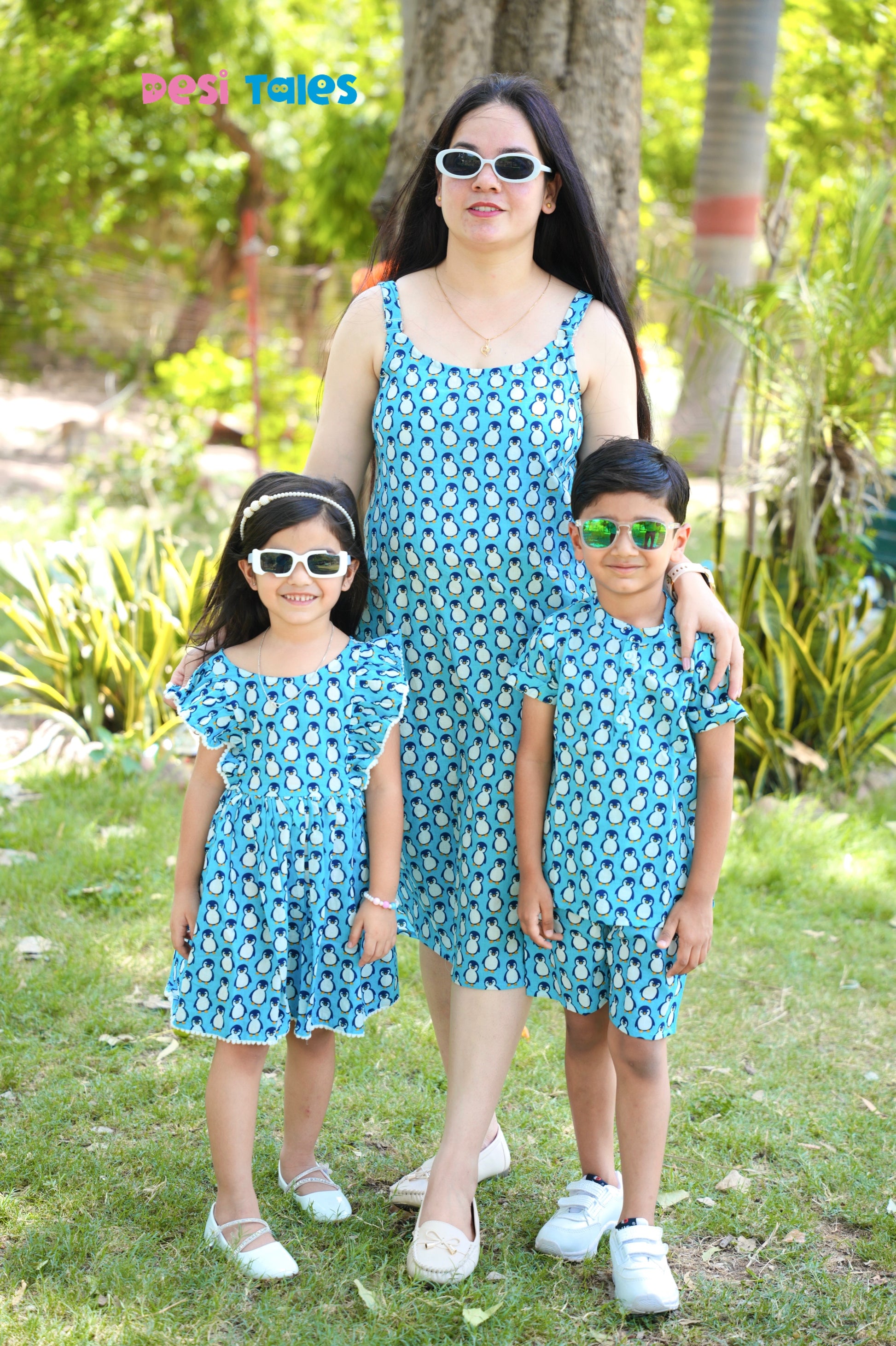 Blue Penguin Unisex Coord Set
