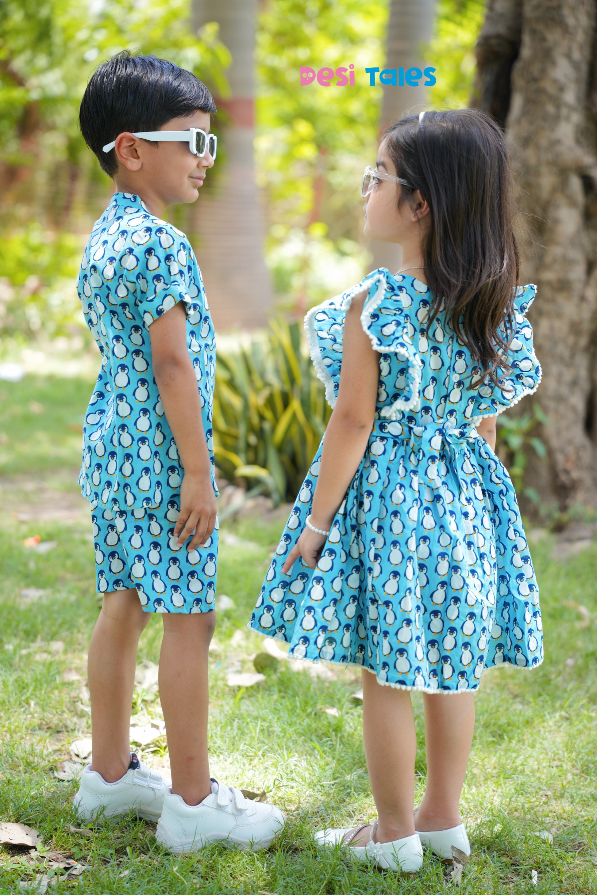 Blue Penguin Unisex Coord Set