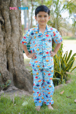 Space And Planets Night Dress