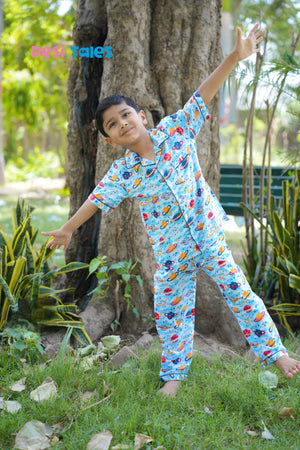 Space And Planets Night Dress