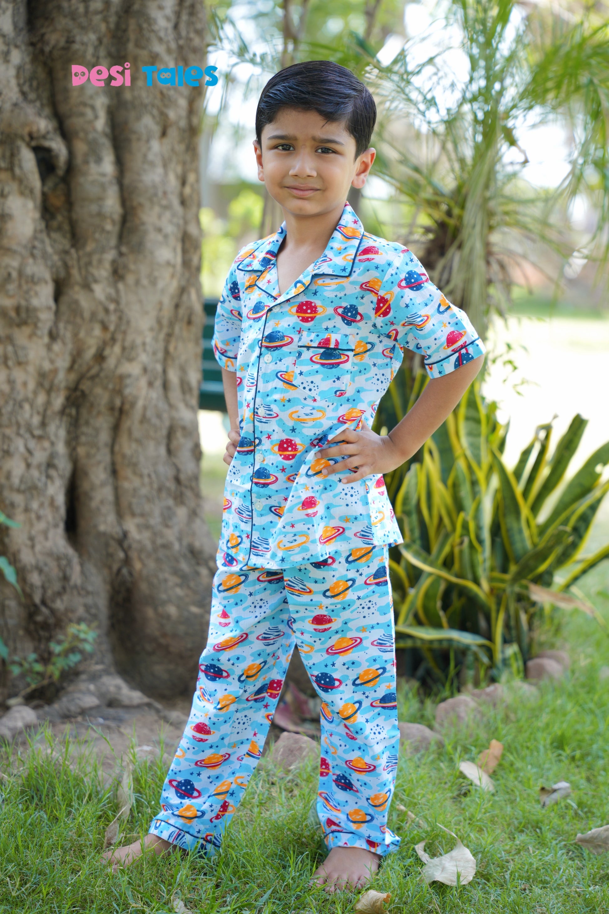 Space And Planets Night Dress