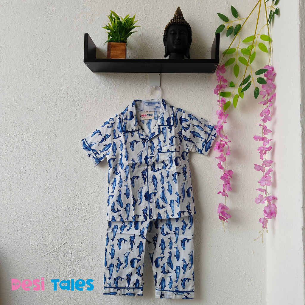 Blue Whale Night Dress