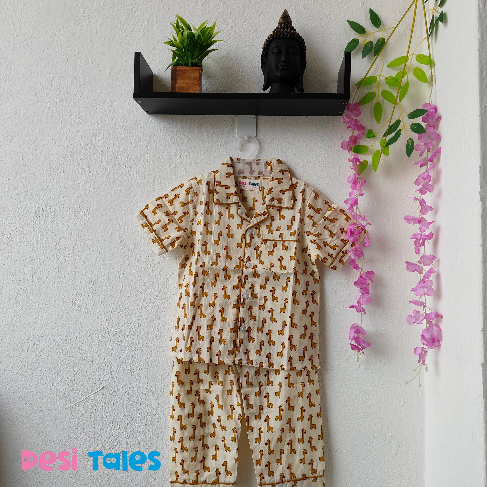 Yellow Giraffe Night Dress