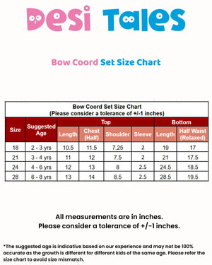 Multicolour Pink Elephant Bow Coord Set