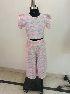 Pink Pista Bow Coord Set