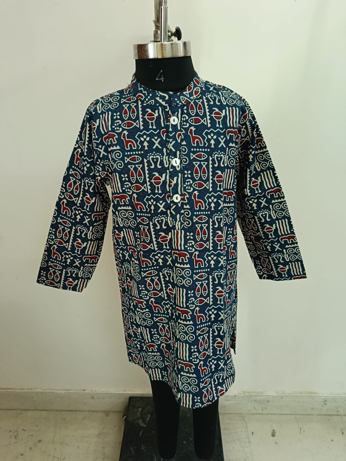 Navy Blue Egyptian Kurta Pyjama