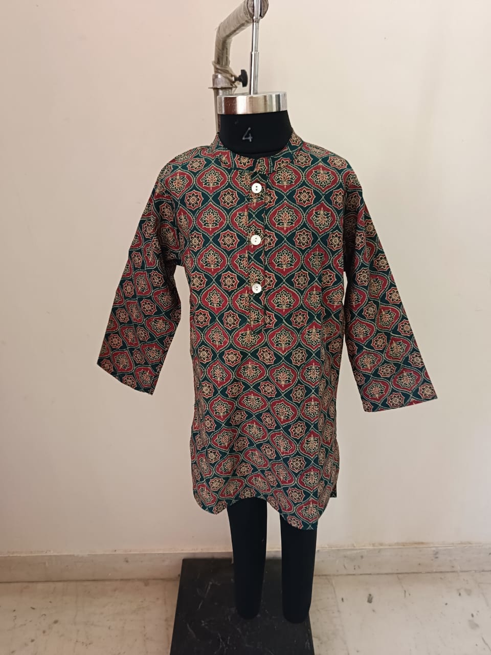 Ajrakh Floral Kurta Pyjama