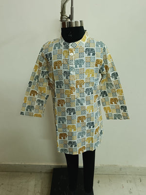 Elephant Outside A Box Kurta Pyjama