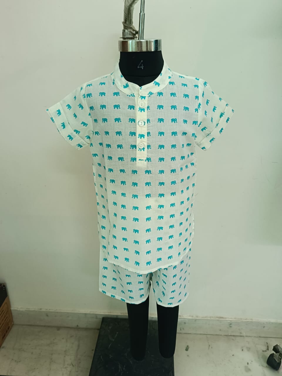 Small Blue Elephant Unisex Coord Set