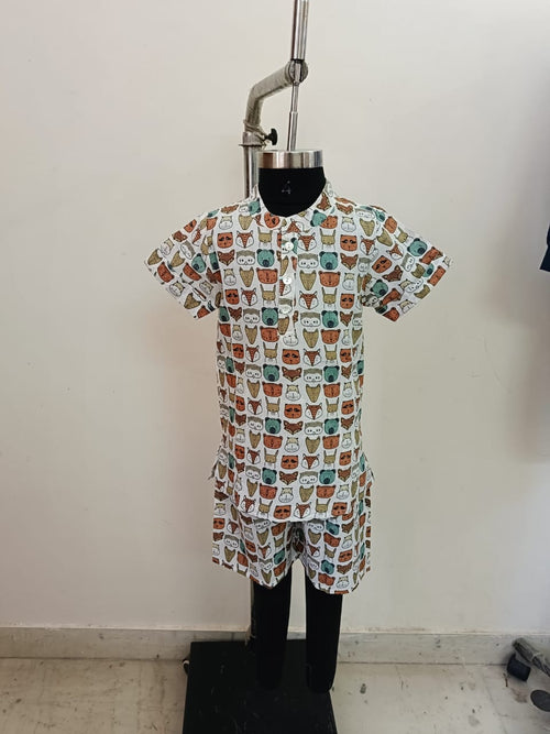 Animal Face Unisex Coord Set