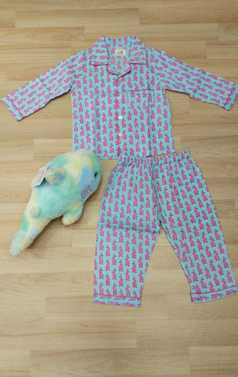 Pink Rabbit Night Dress