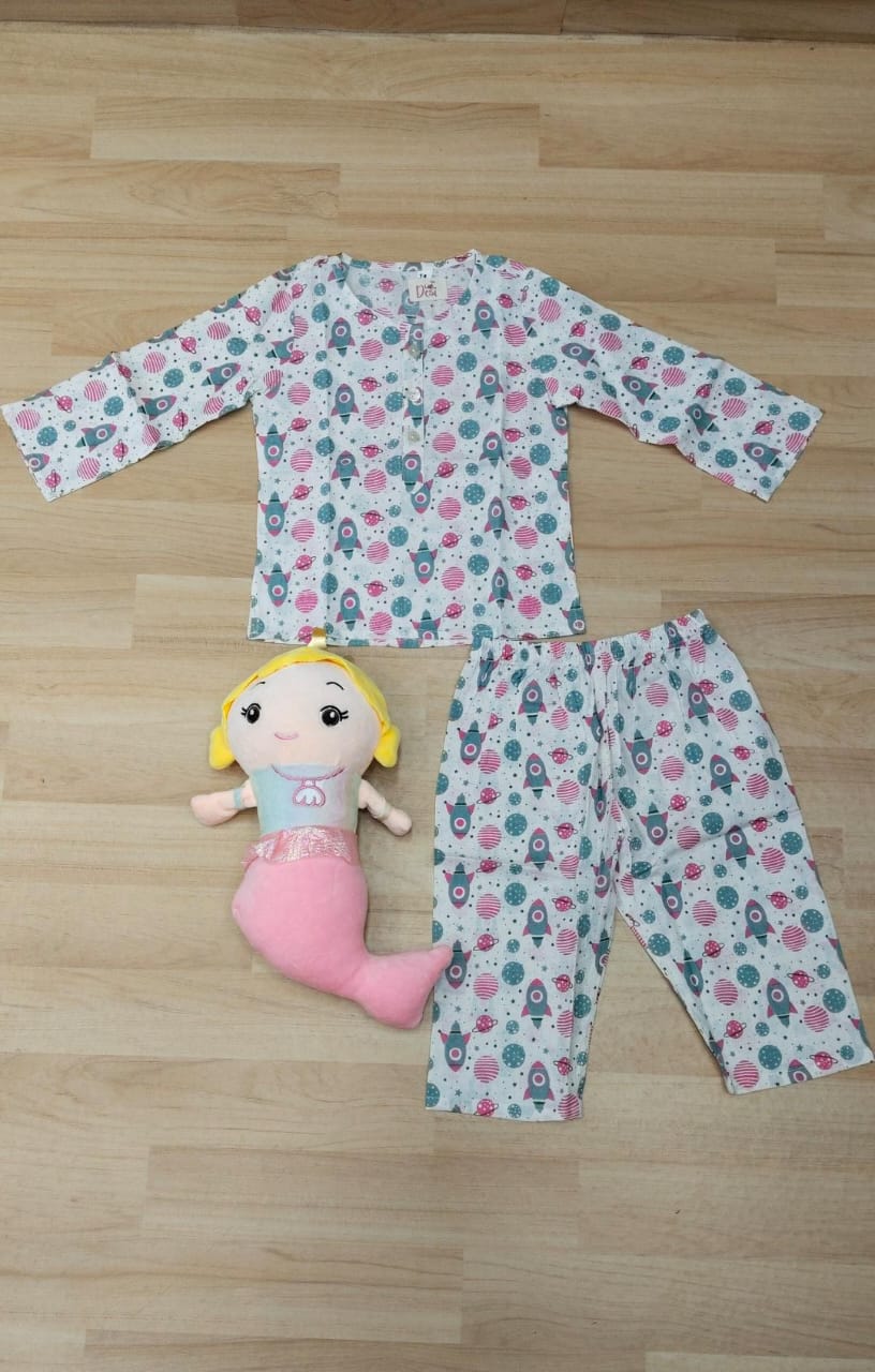 Pink Rocket Unisex Coord Set