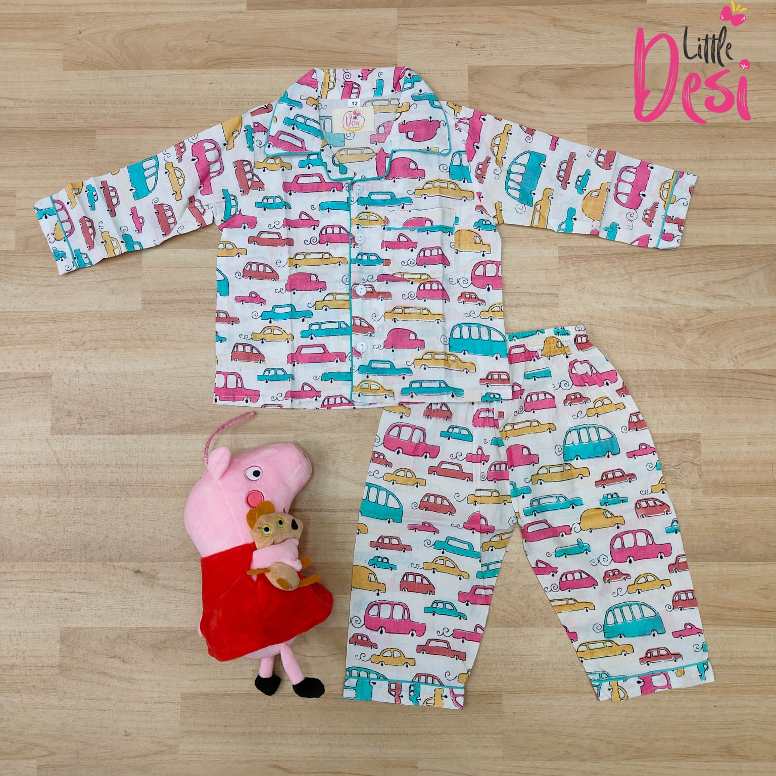 Multicolour Hot Car Night Dress