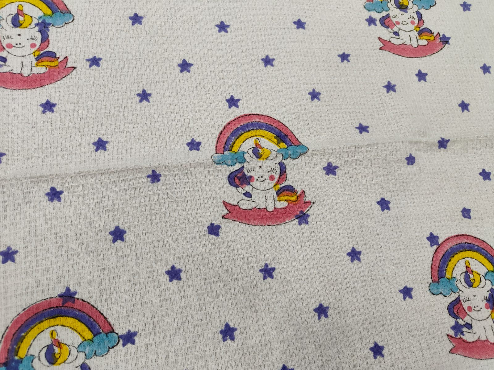 Unicorn Bath Towel - Hand Block Printed