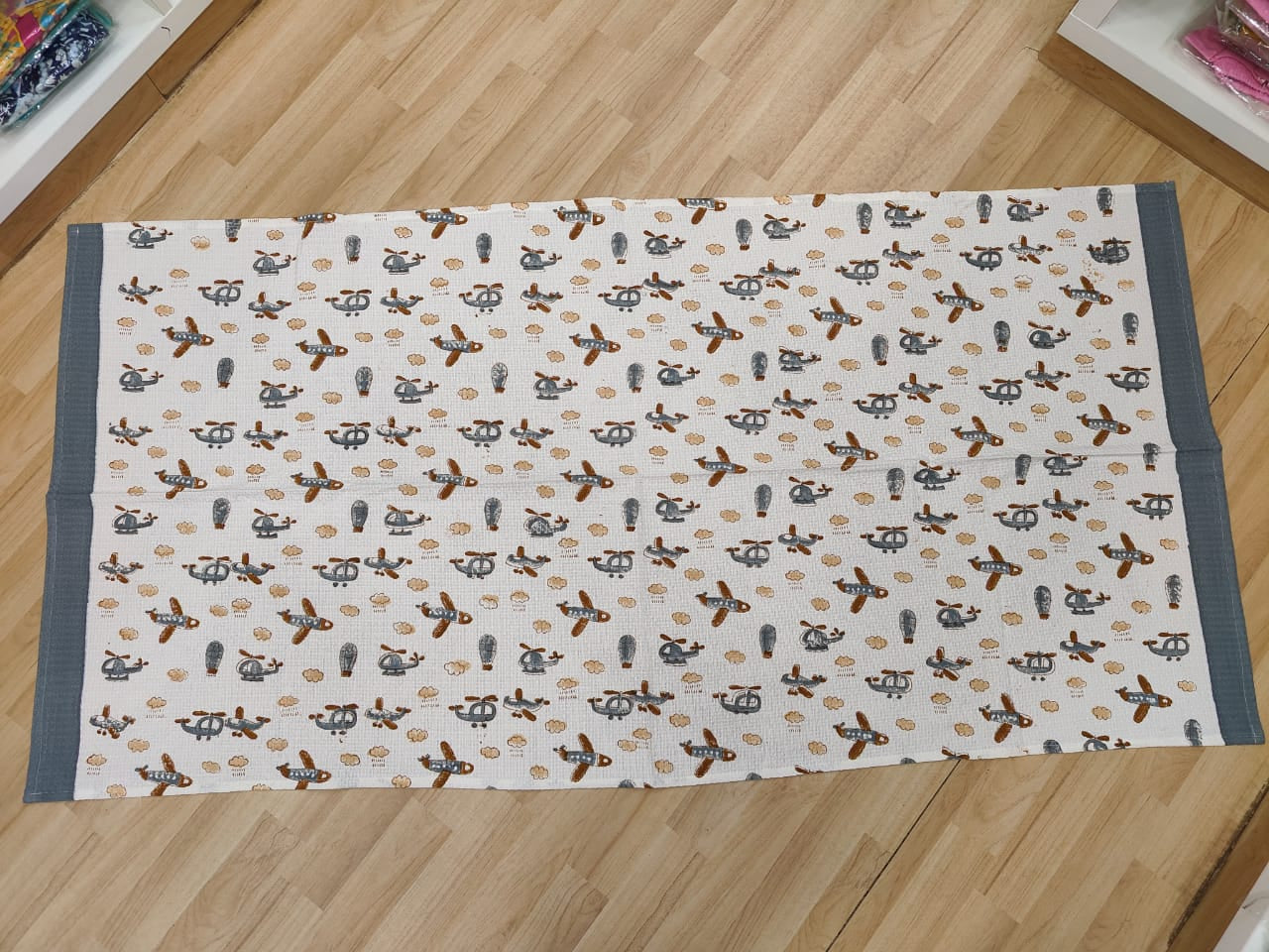Aeroplane Bath Towel - Hand Block Printed