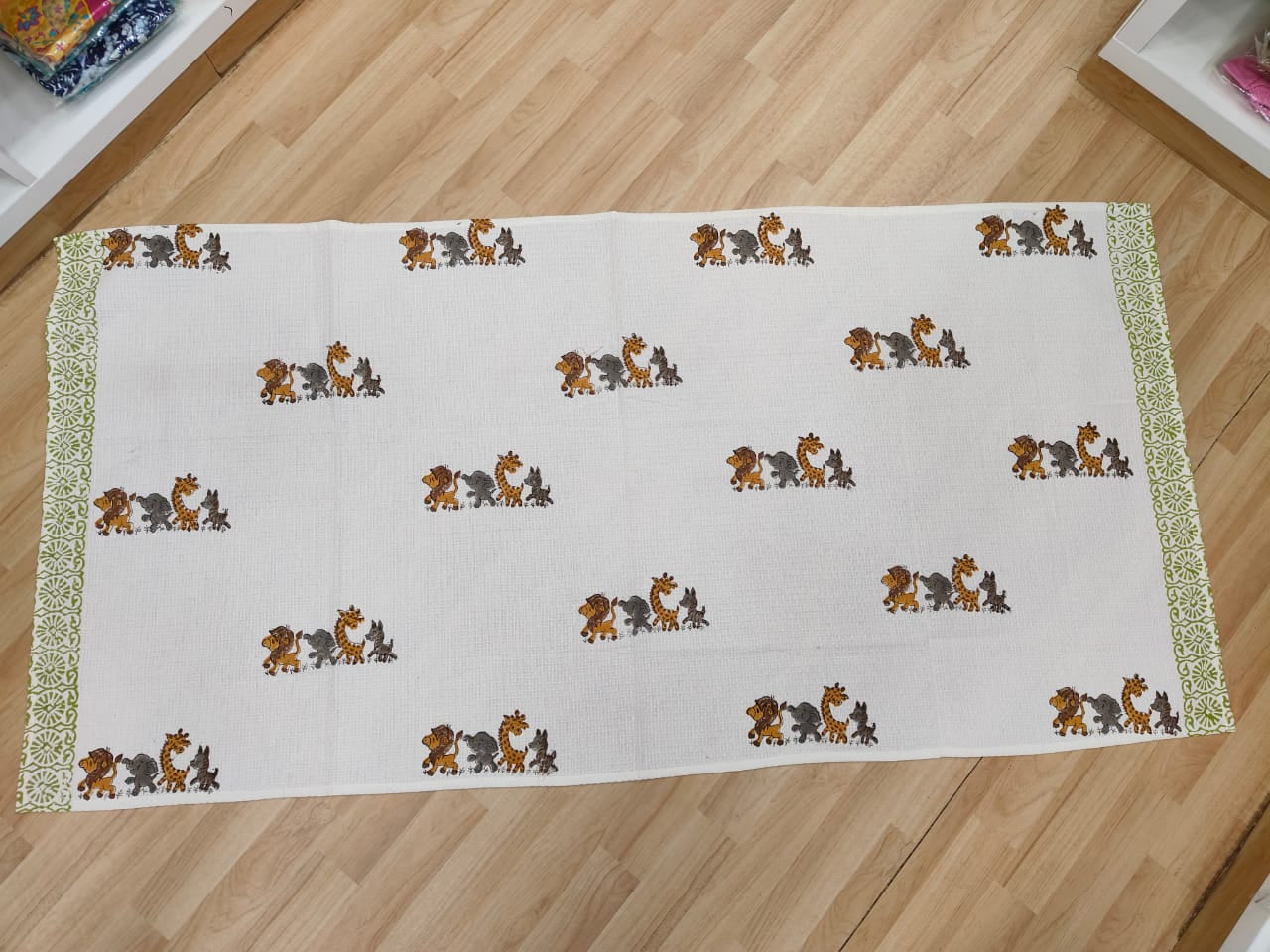 Animal Friends Bath Towel - Hand Block Printed