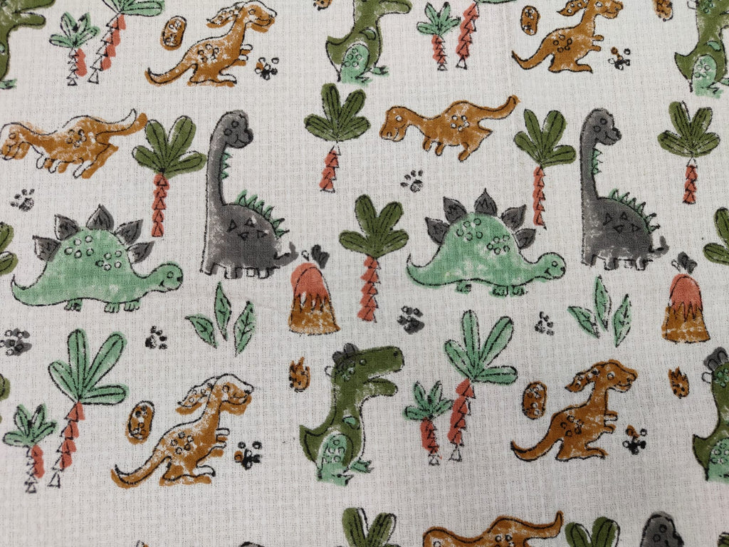 Dinosaurs Bath Towel - Hand Block Printed