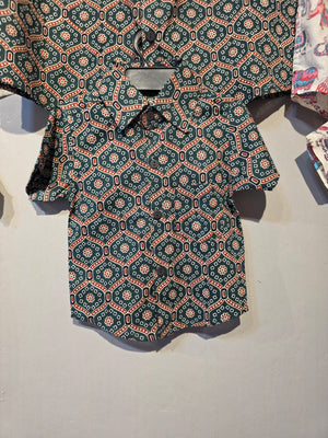 Bottle Green Bandhej Kids' Shirt