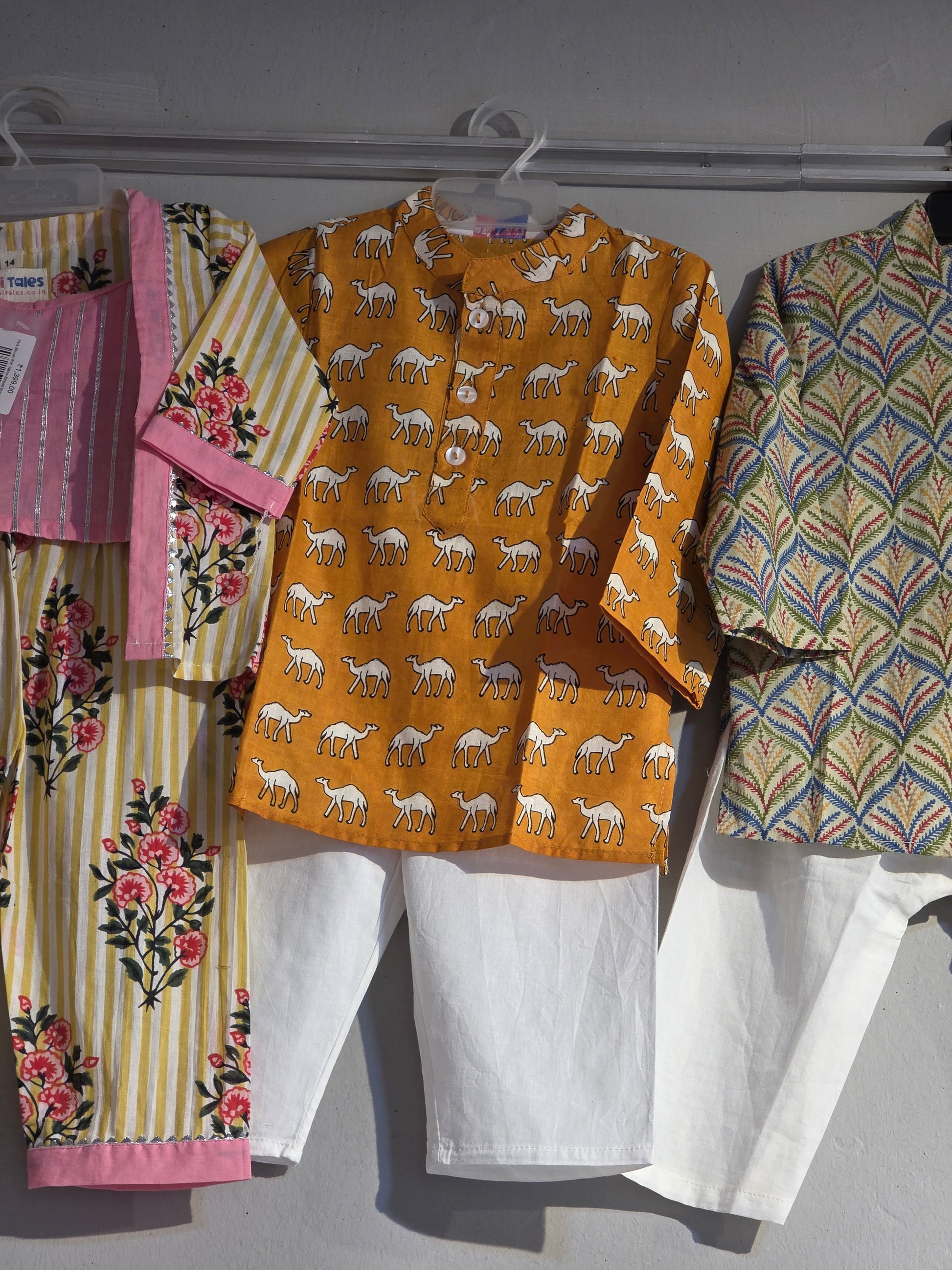 Yellow Camel Kurta Pyjama