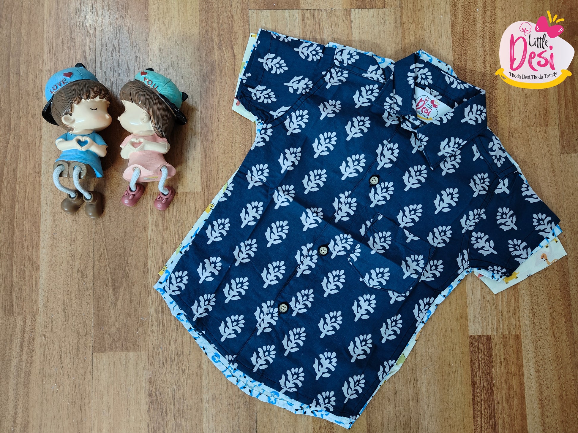 Indigo Leaf Kids' Shirt