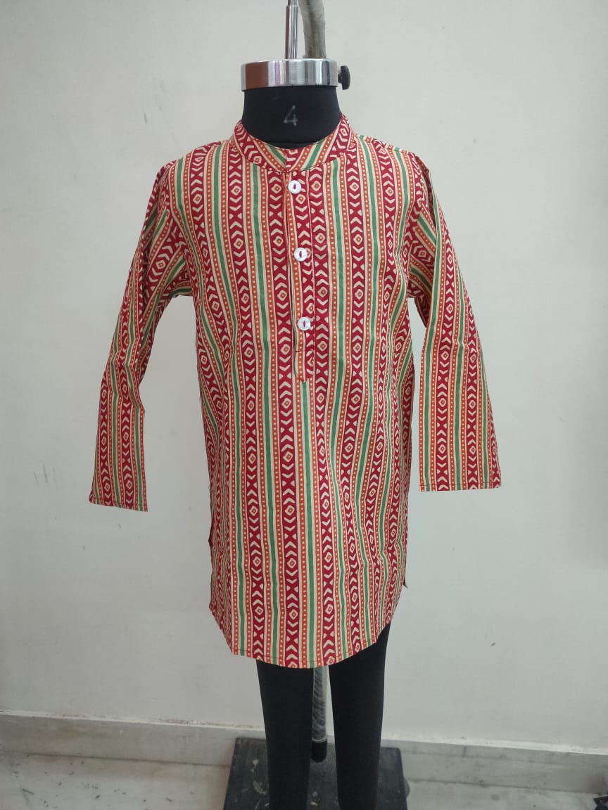 Up Down Red Arrow Kurta Pyjama