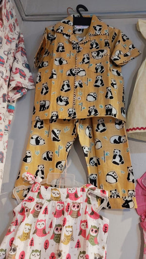 Yellow Panda Night Dress