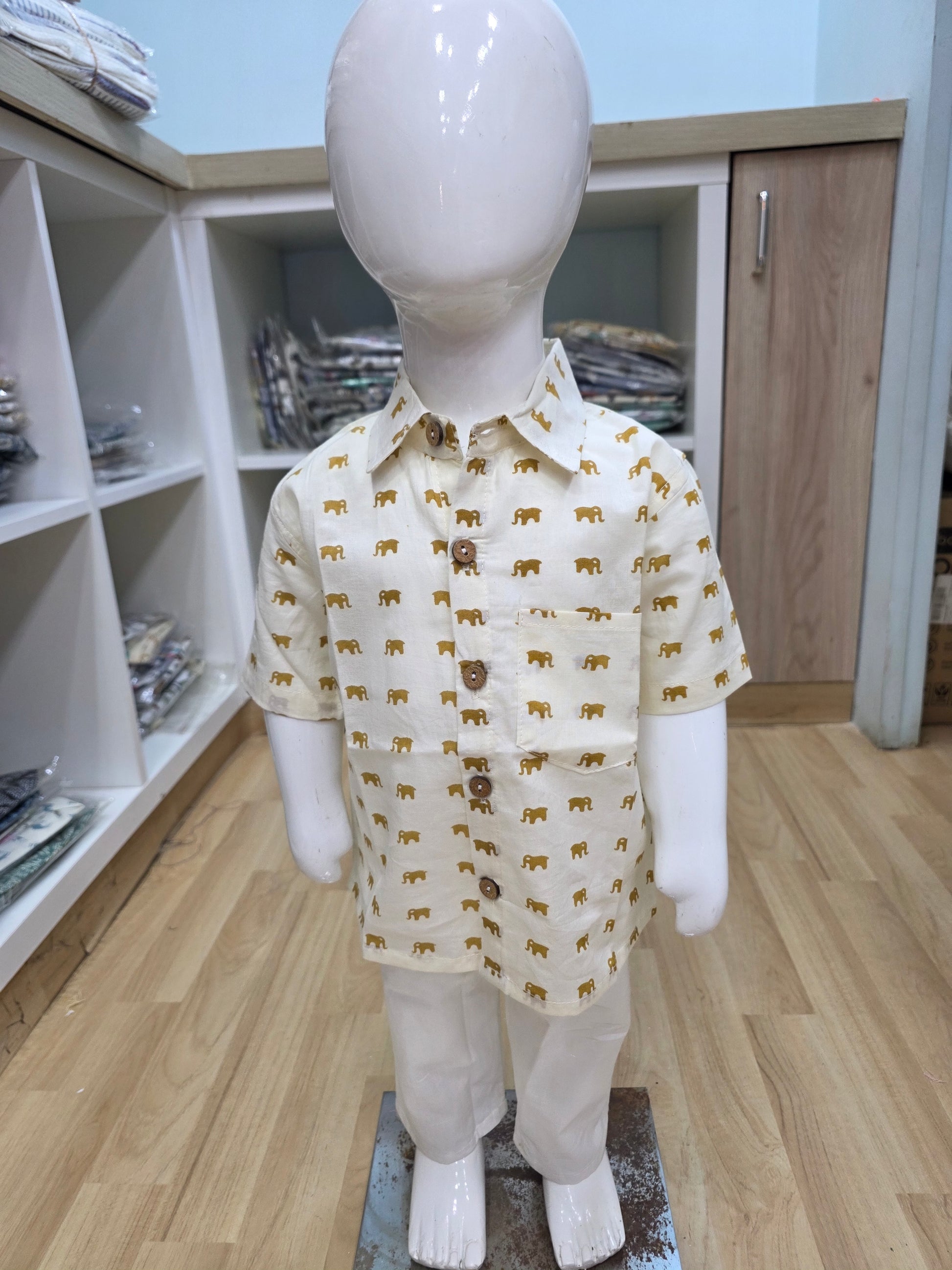 Yellow Elephant Men's Shirt