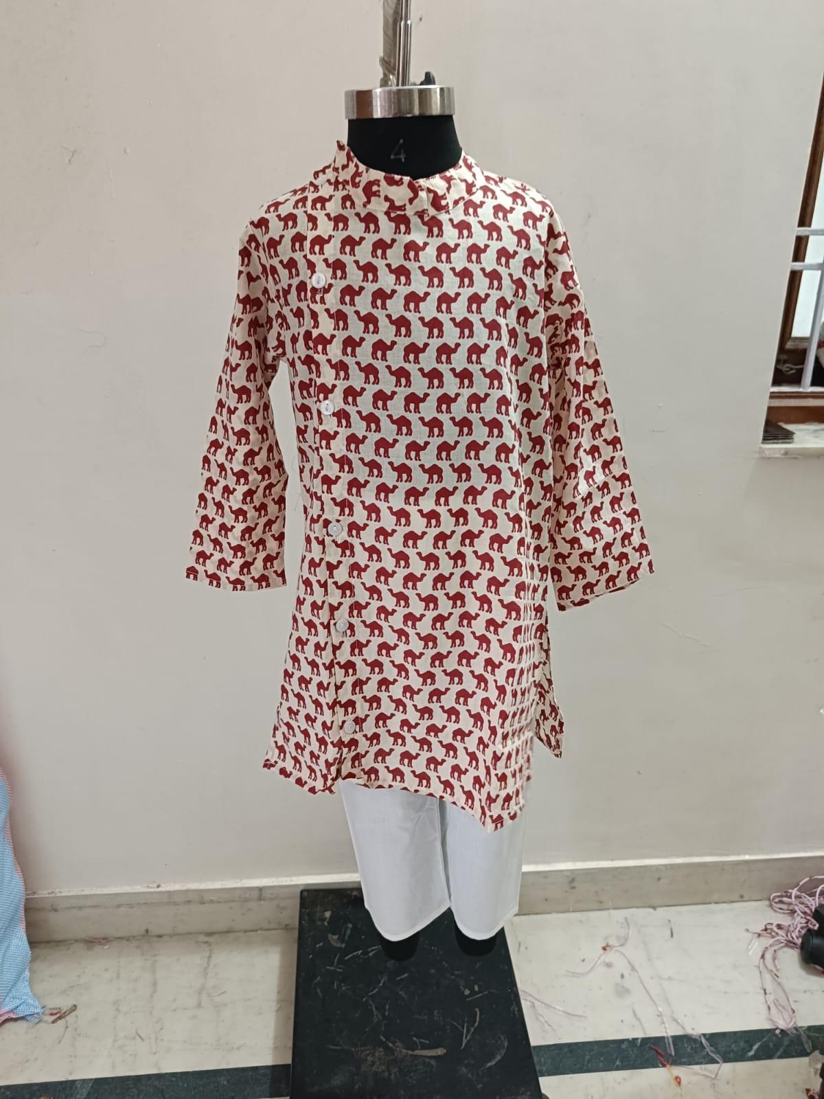 Red Camel Kurta Pyjama
