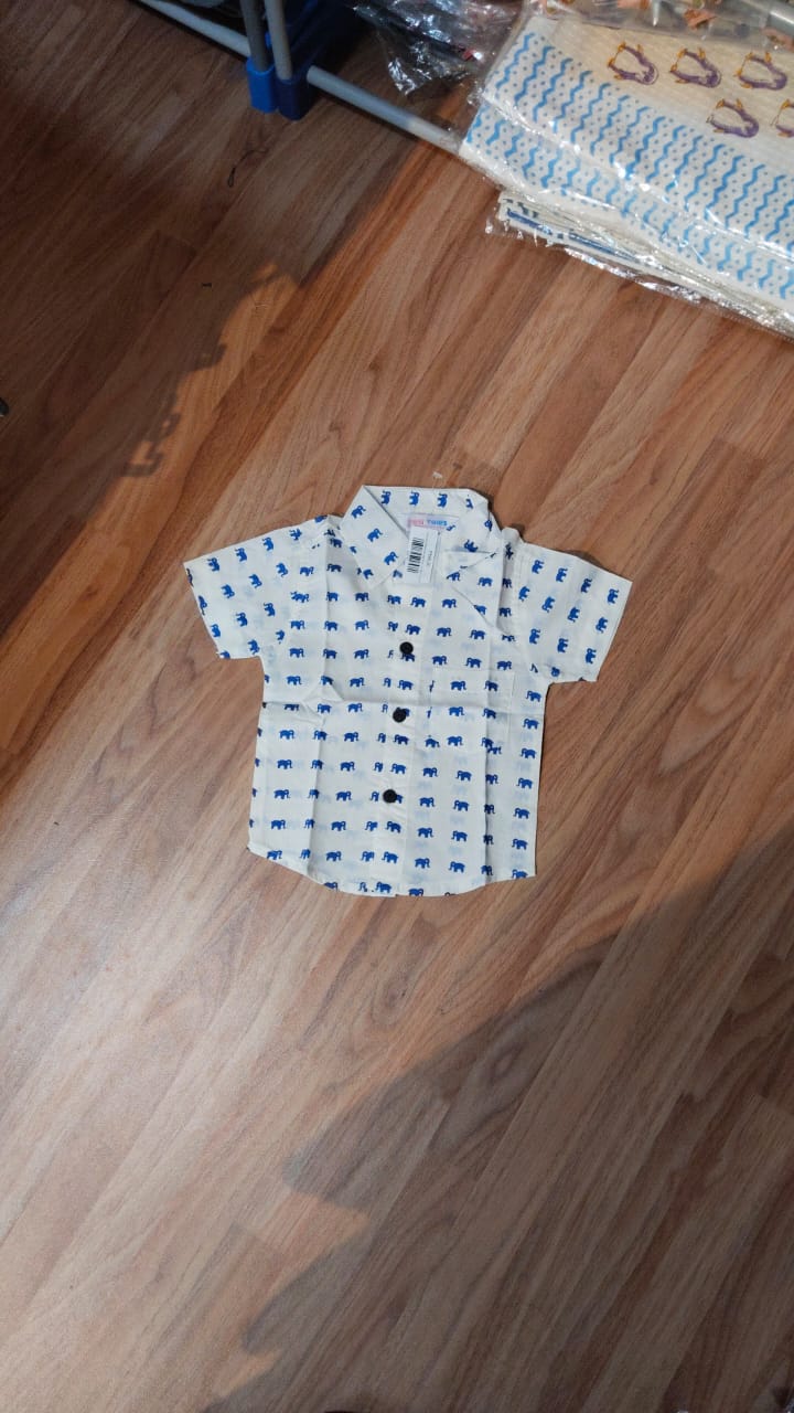 Small Blue Elephants Men's Shirt