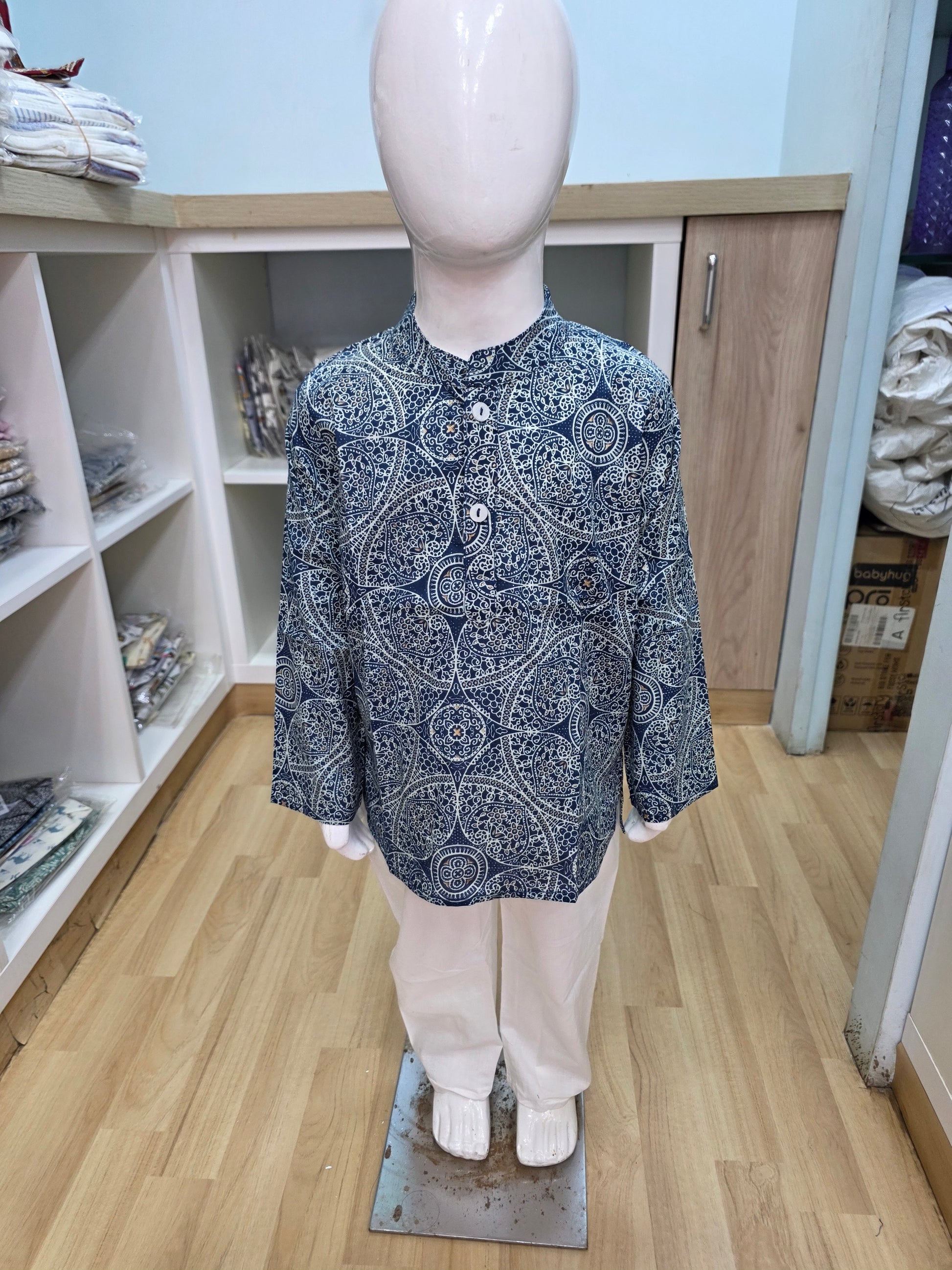 Indigo Short Kurta Pyjama