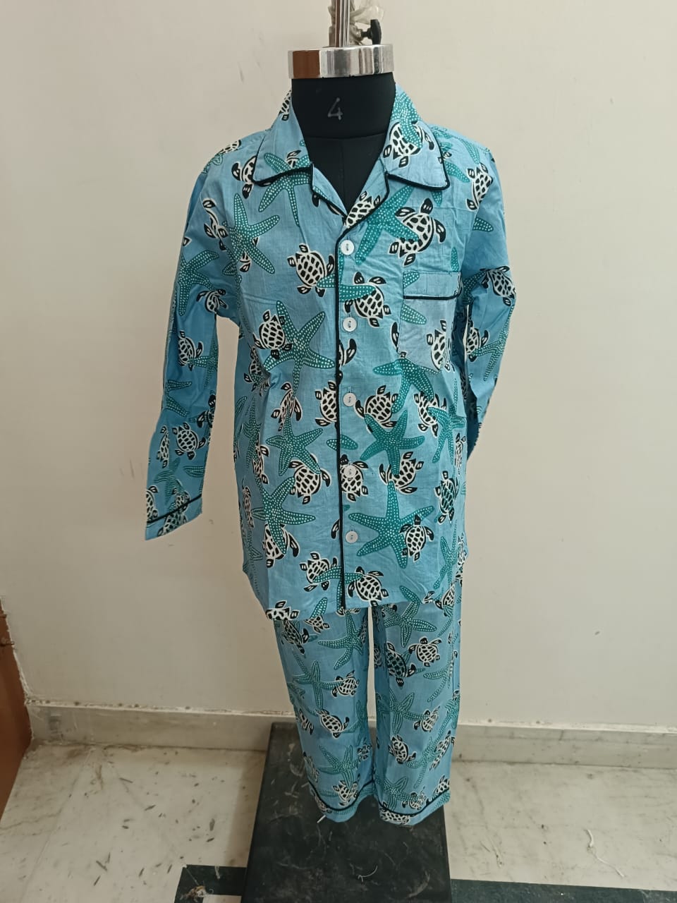 Blue Sea Life Night Dress